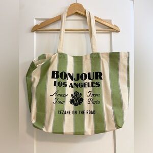 Sézane on the Road canvas tote bag